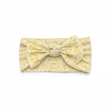 Yellow Daisy Baby Bamboo Bow