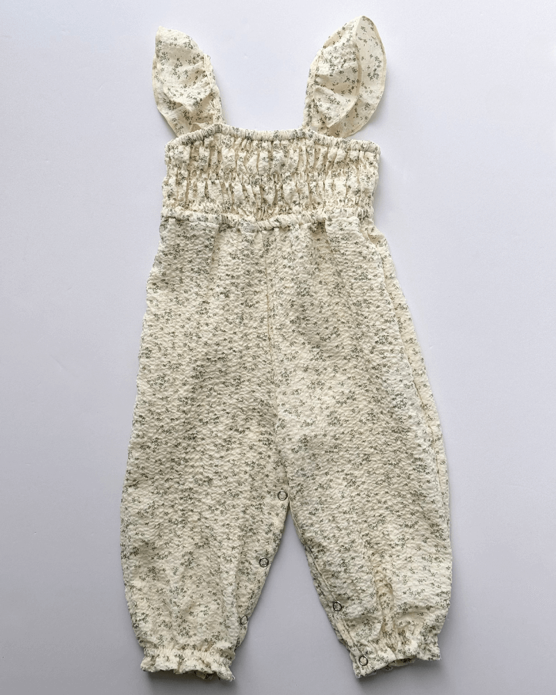 Paisley Smocked Ruffle Jumpsuit