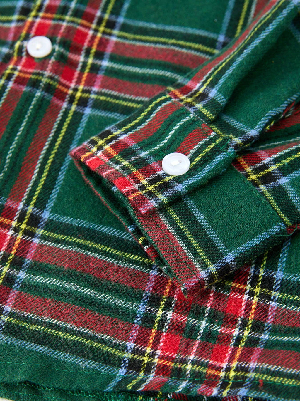 Christmas Plaid Boys Button Down Shirt Long Sleeve Holiday Top