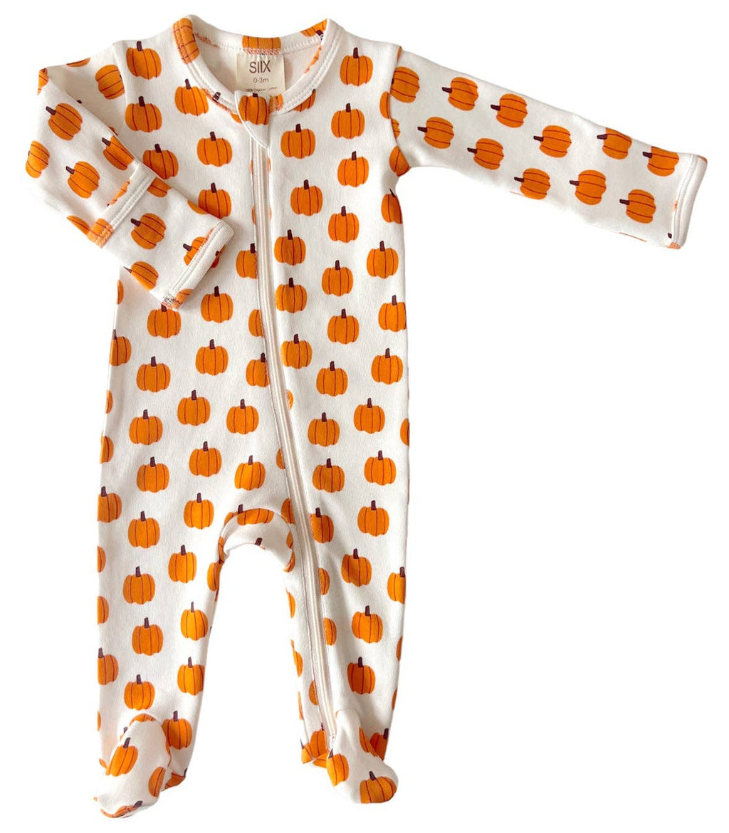 Pumpkin Organic Zip Footie