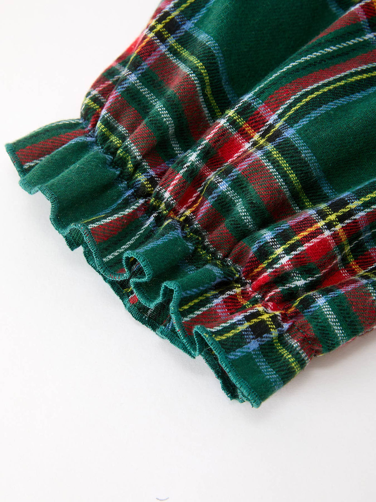 Christmas Green Plaid Mommy and Me Matching Dress