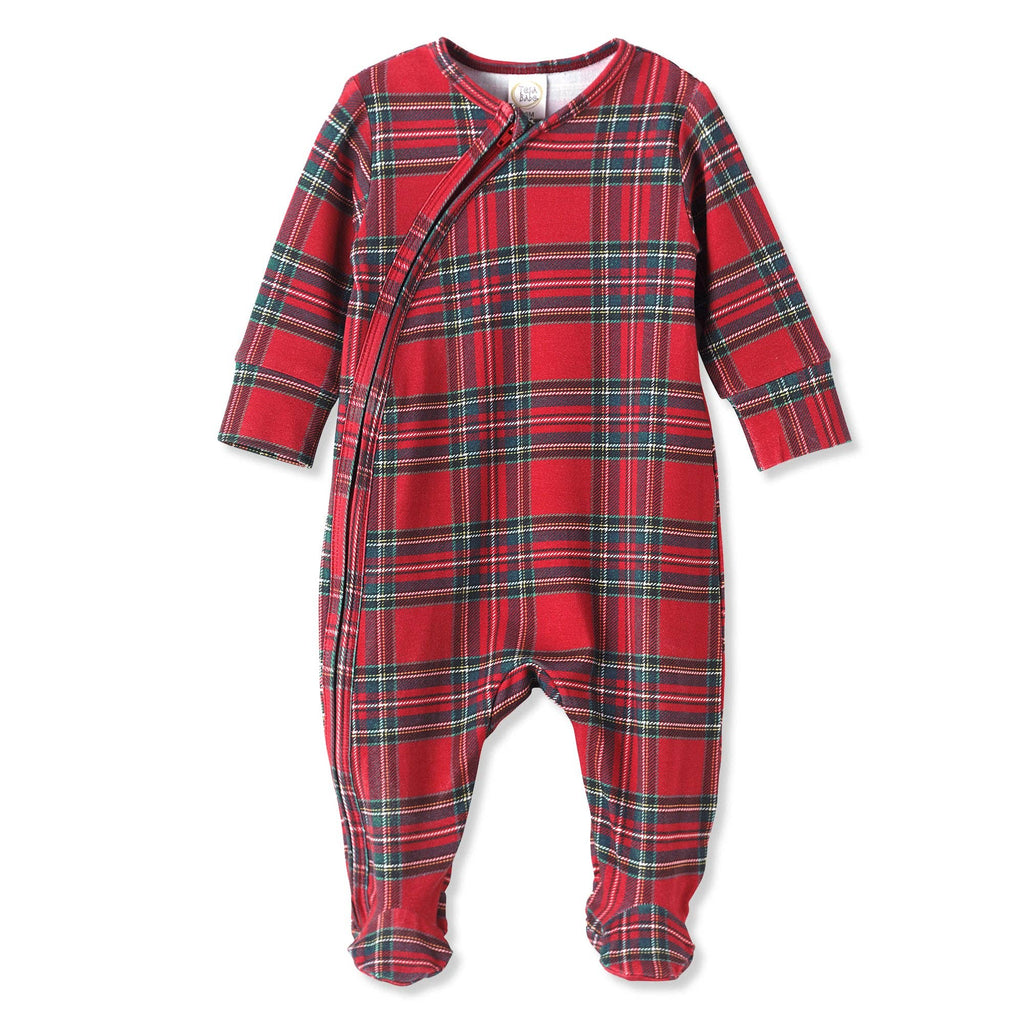 Christmas Tartan Plaid Family Matching Soft Bamboo Pajamas
