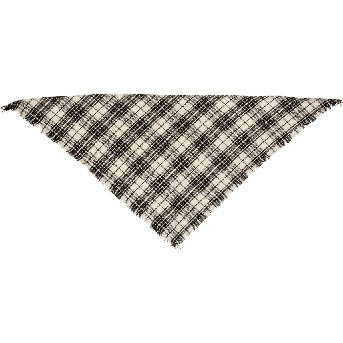 Large Plaid Christmas Pet Bandana Set