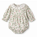 Holiday Berry Baby Christmas Bodysuit With Lace Collar