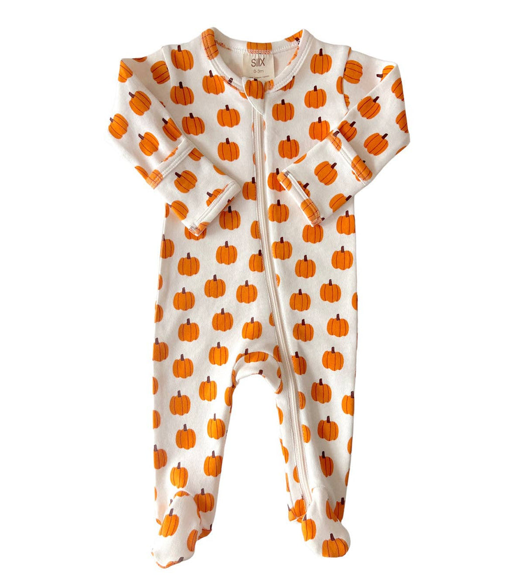 Pumpkin Organic Zip Footie