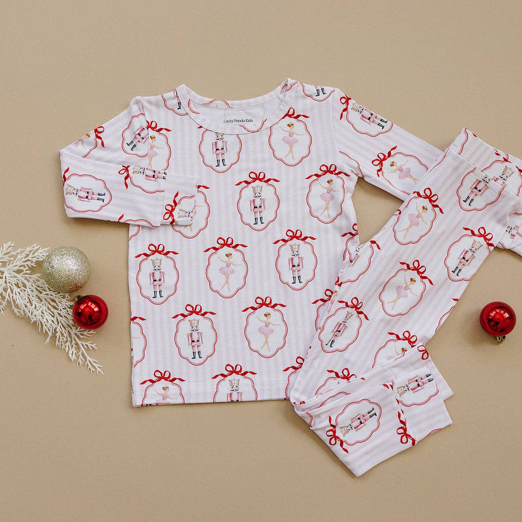 Bamboo Two Piece Set | Pink Nutcracker