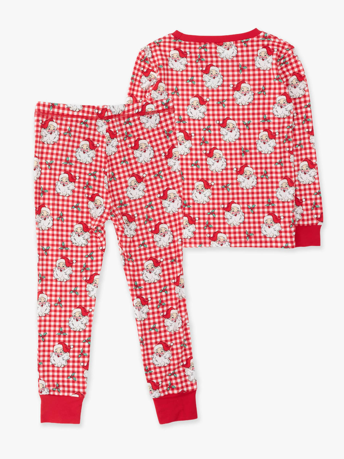 SoftSnooze™ Kids Bamboo Viscose Red Dear Santa Long Sleeve Pajama Set