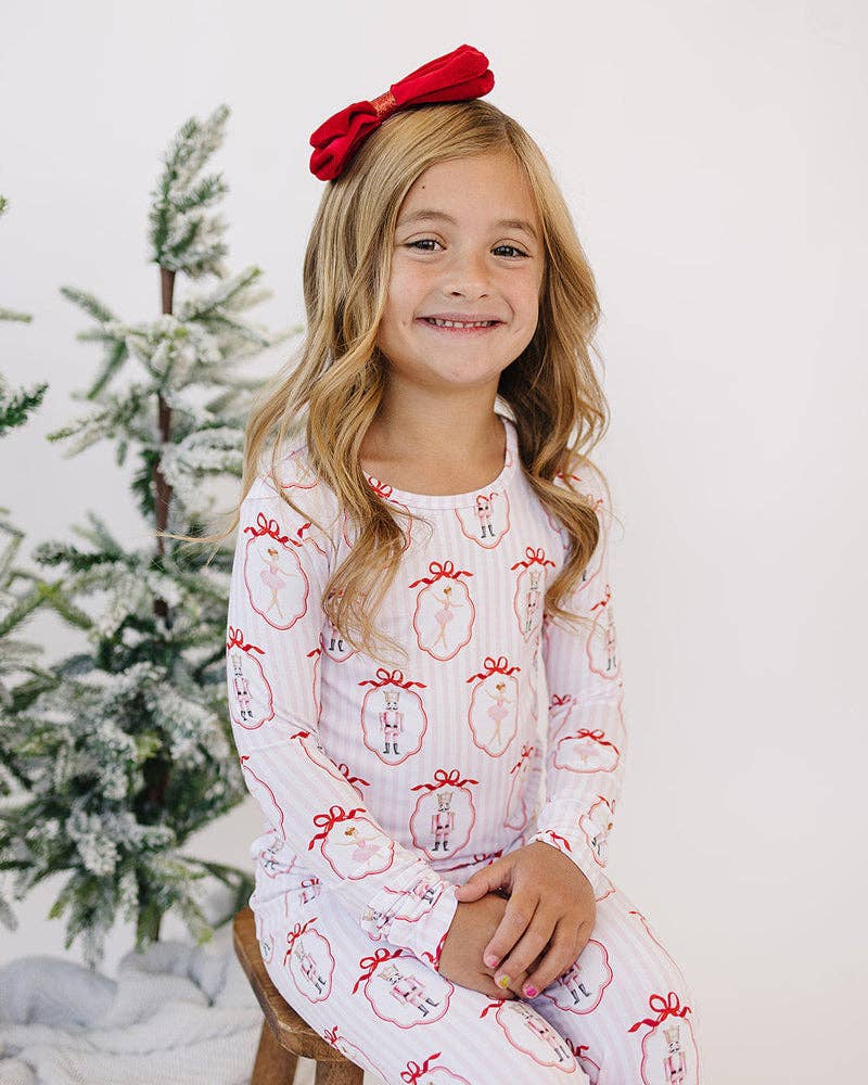 Bamboo Two Piece Set | Pink Nutcracker