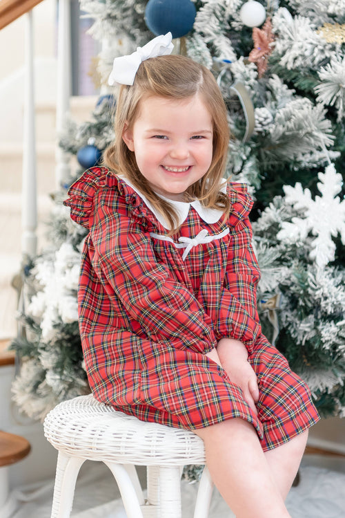 A Classic Christmas Ruffle Dress