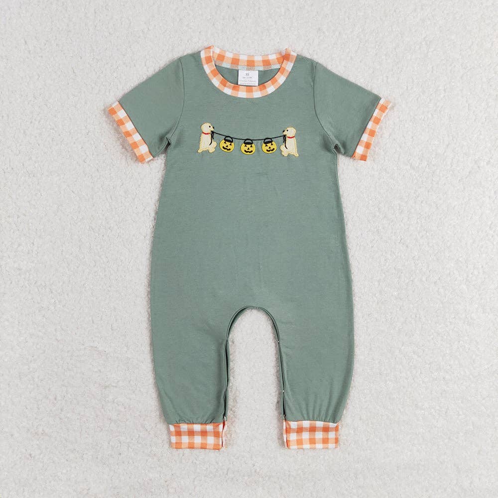 howl-o-ween pumpkin romper