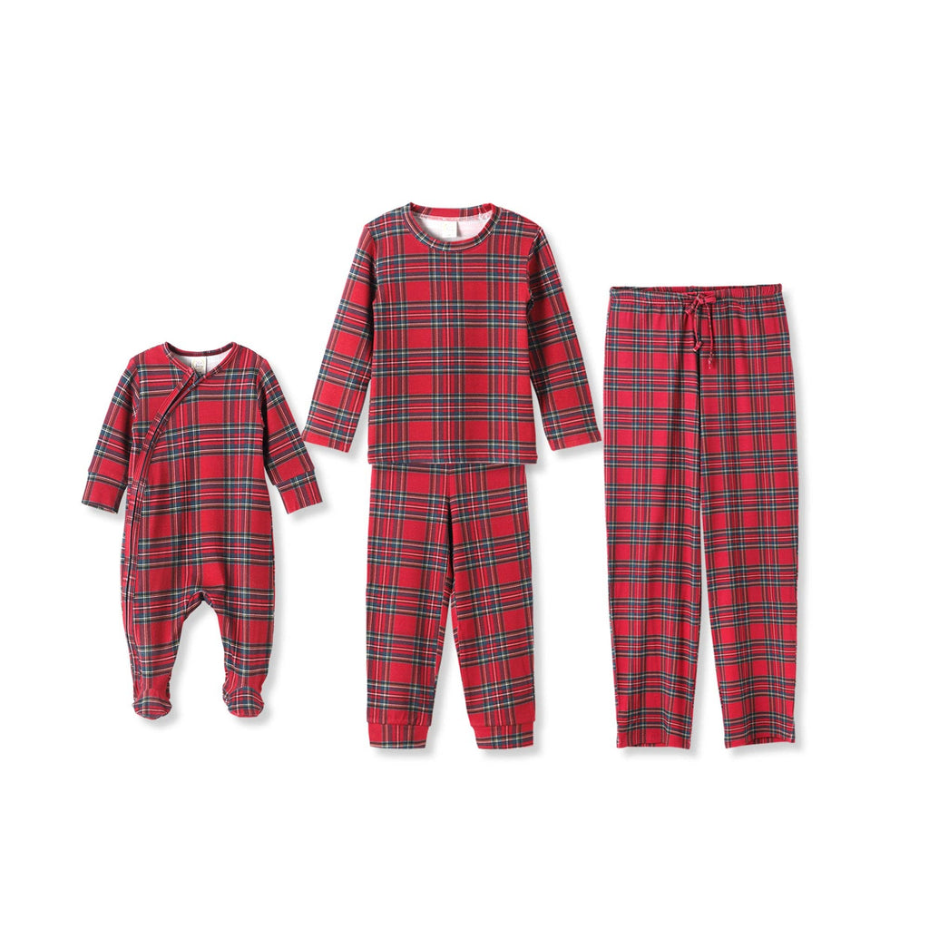 Christmas Tartan Plaid Family Matching Soft Bamboo Pajamas