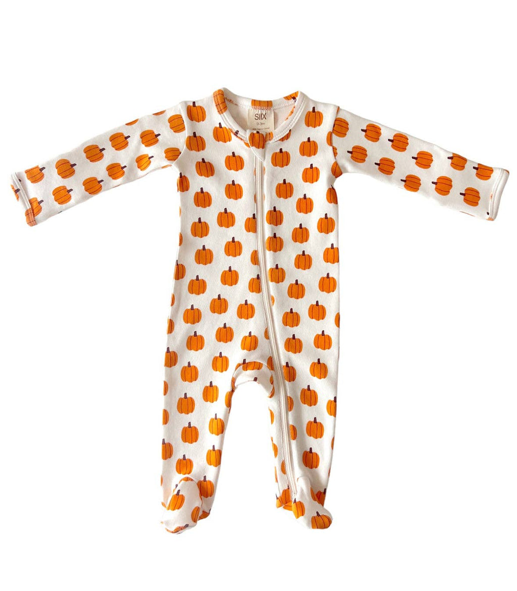 Pumpkin Organic Zip Footie
