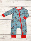 Baby Dogs Print Christmas Zippy Sleeper