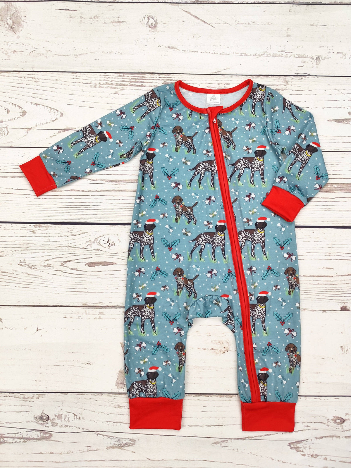 Baby Dogs Print Christmas Zippy Sleeper