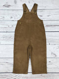 Toddler Kids Brown Corduroy Overalls