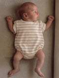 Biscuit Stripe Organic T-Shirt Bubble