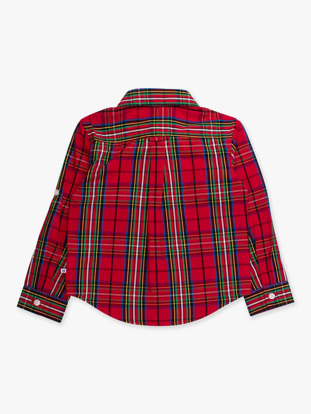 Boys Red Nicholas Plaid Long Sleeve Button Down Shirt