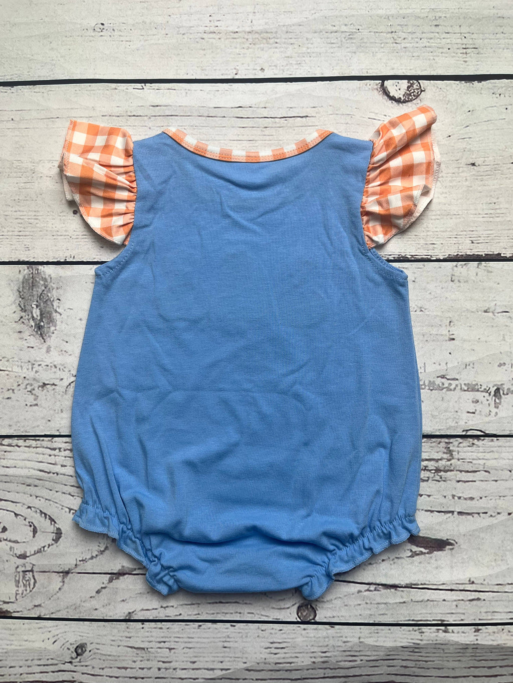 Baby Girl Puppy Pumpkin Appliqué Bubble