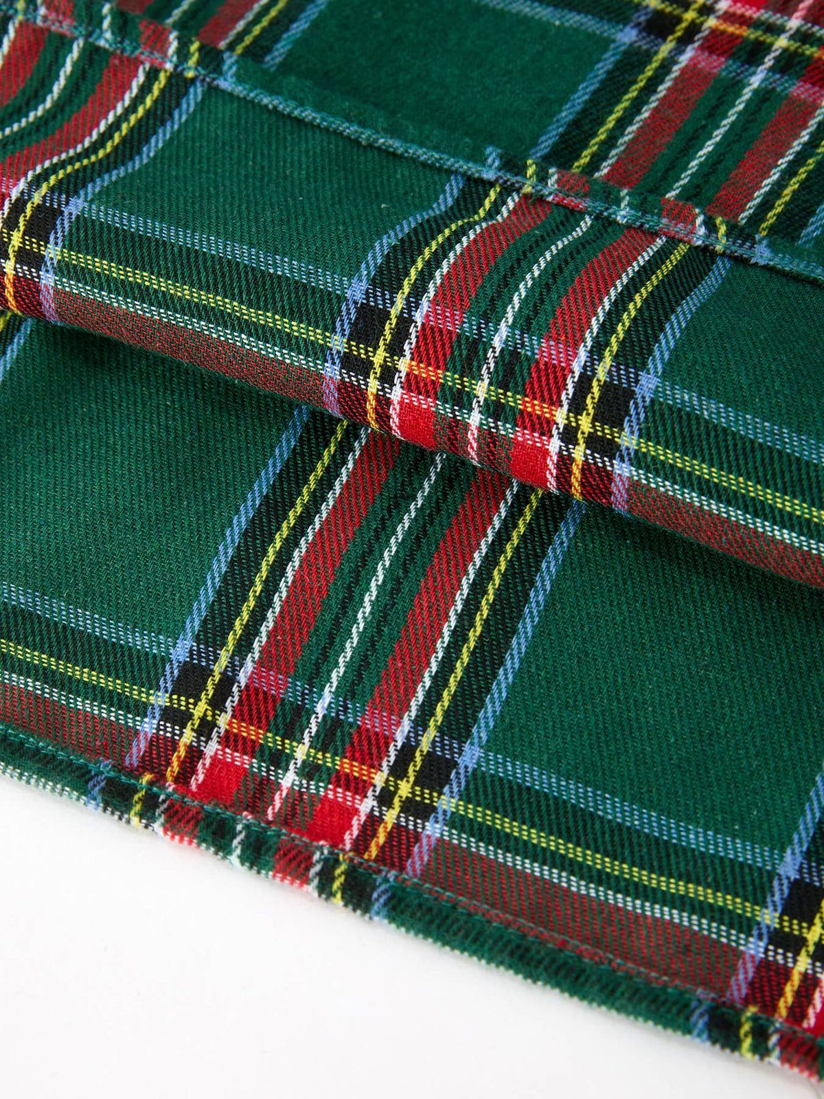 Christmas Green Plaid Mommy and Me Matching Dress