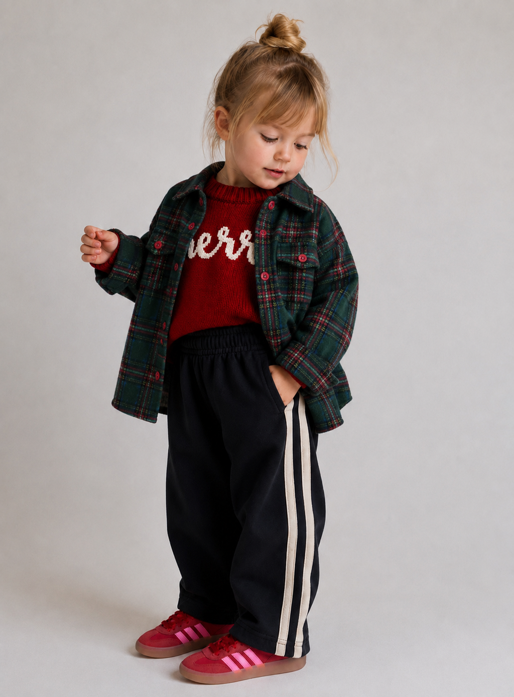 Oversized Holiday Plaid Flannel Shacket