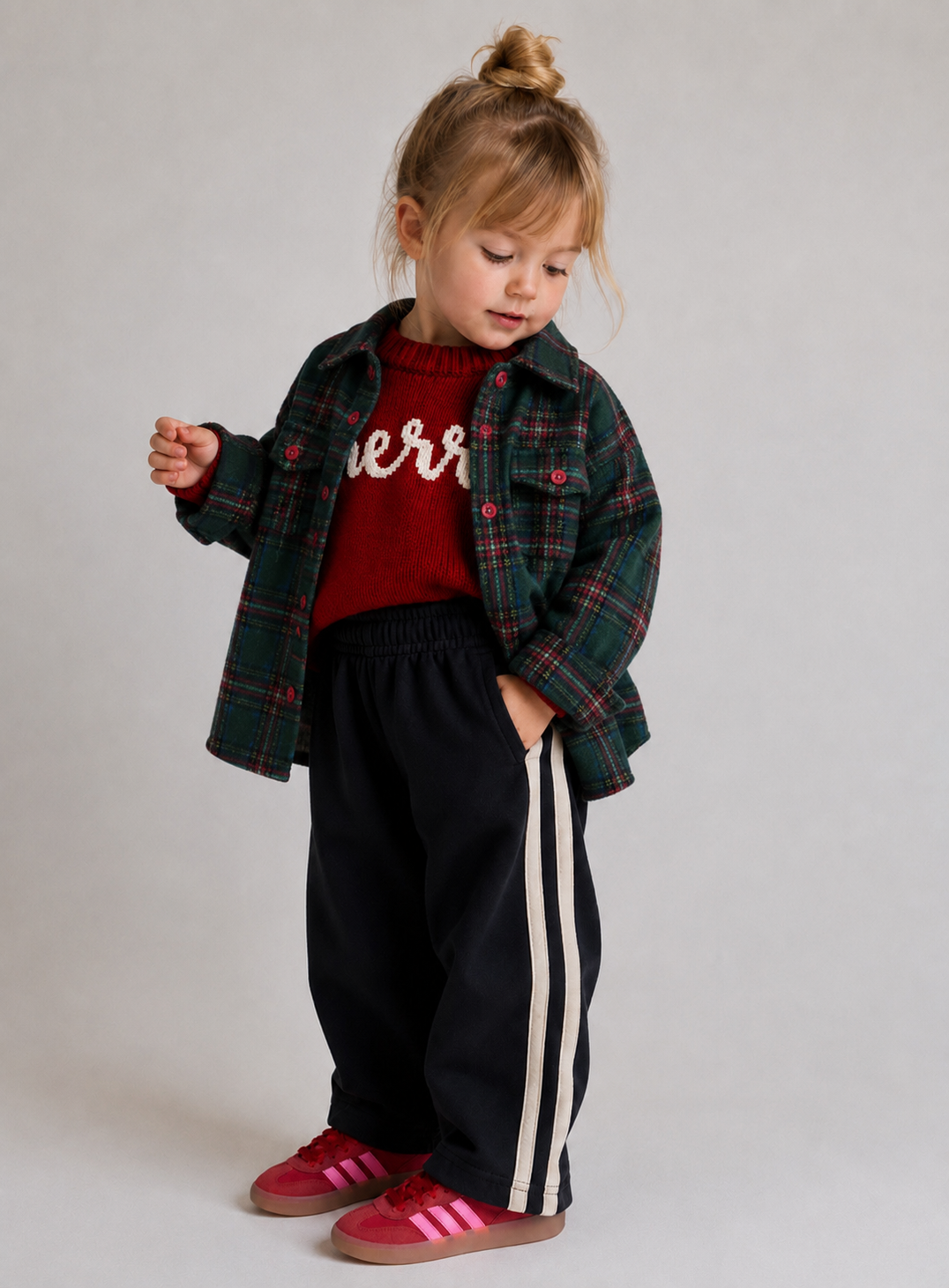 Oversized Holiday Plaid Flannel Shacket