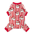 Santa Striped Dog Christmas Pajamas